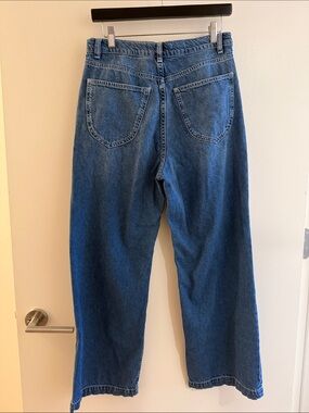 Reformation Classic High-Rise Straight Leg Jeans in Medium Blue Size 2